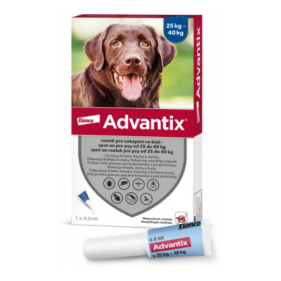 KVP PHARMA Advantix spot-on pre psov nad 25-40 kg 1 x 4 ml KVP PHARMA Advantix spot-on pre psov nad 25-40 kg 1 x 4 ml