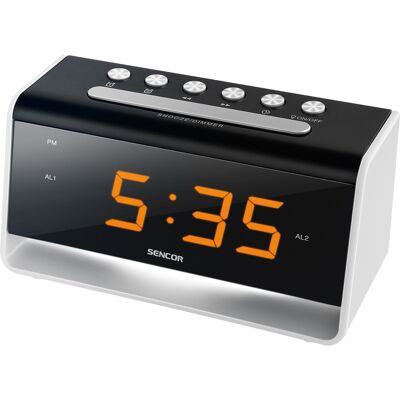 Sencor SDC 4400 Budík s LED nočným svetlom LED nočné svetlo, LED displej jantarový 2,3 cm (0,9") Duálny alarm, . Sencor SDC 4400 Budík s LED nočným svetlom LED nočné svetlo, LED displej jantarový 2,3 cm (0,9") Duálny alarm, .