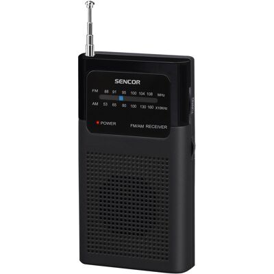 Sencor SRD 1100 B FM / AM rádioprijímač Kompaktné rozmery a nízka hmotnosť, Pogumovaný povrch, Klip na opasok, . Sencor SRD 1100 B FM / AM rádioprijímač Kompaktné rozmery a nízka hmotnosť, Pogumovaný povrch, Klip na opasok, .
