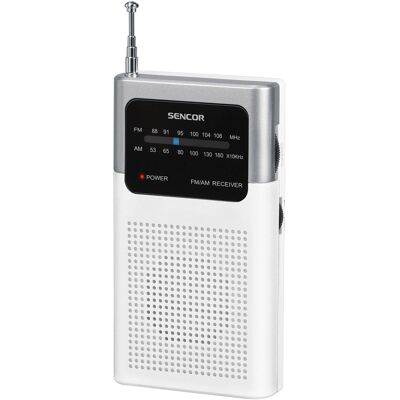 Sencor SRD 1100 W FM / AM rádioprijímač Kompaktné rozmery a nízka hmotnosť, Pogumovaný povrch, Klip na opasok, . Sencor SRD 1100 W FM / AM rádioprijímač Kompaktné rozmery a nízka hmotnosť, Pogumovaný povrch, Klip na opasok, .