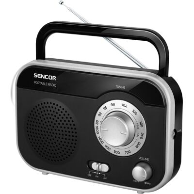 Sencor SRD 210 BS Prenosný rádioprijímač Analógový AM/FM prijímač, FM teleskopická anténa, Konektor 3,5 mm na slúchadlá, . Sencor SRD 210 BS Prenosný rádioprijímač Analógový AM/FM prijímač, FM teleskopická anténa, Konektor 3,5 mm na slúchadlá, .
