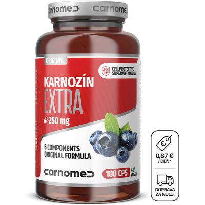 Carnomed Karnozín EXTRA Pure&Strong; 250 mg 100 cps Carnomed Karnozín EXTRA Pure&Strong; 250 mg 100 cps