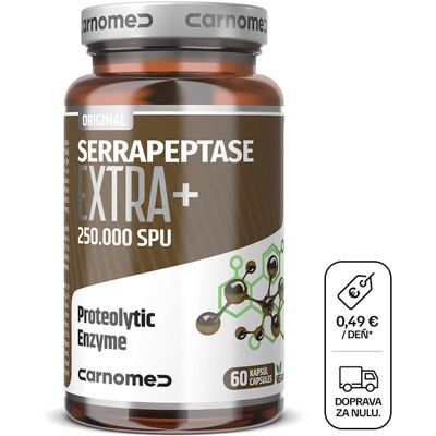 Carnomed Serrapeptase EXTRA+ 250.000 SPU 60 cps Carnomed Serrapeptase EXTRA+ 250.000 SPU 60 cps