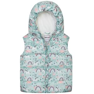 Dievčenská nylonová vesta Puffa s podšívkou z mikroflísu, Minoti, 12GILET 18, modrá - 80/86 12-18m Dievčenská nylonová vesta Puffa s podšívkou z mikroflísu, Minoti, 12GILET 18, modrá - 80/86 12-18m