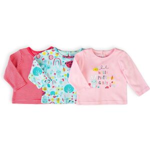 Tričko dojčenské s dlhým rukávom 3pack, Minoti, Ladybug 4, dievča - 68/74 6-9m Tričko dojčenské s dlhým rukávom 3pack, Minoti, Ladybug 4, dievča - 68/74 6-9m