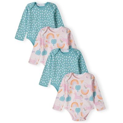 Detské body 4pack, Minoti, 16mbaby 8, dievča - 68/74 6-9m Detské body 4pack, Minoti, 16mbaby 8, dievča - 68/74 6-9m