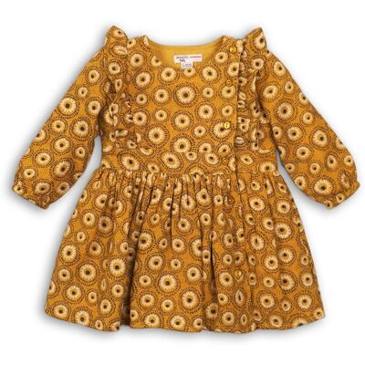 Šaty dievčenské viskózove, Minoti, OWL 6, žlutá - 80/86 12-18m Šaty dievčenské viskózove, Minoti, OWL 6, žlutá - 80/86 12-18m