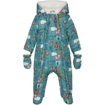 Detská zimná kombinéza s kožušinovou podšívkou, Minoti, Look 8, modrá - 56/62 0-3m Detská zimná kombinéza s kožušinovou podšívkou, Minoti, Look 8, modrá - 56/62 0-3m