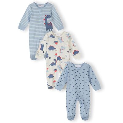 Dojčenský overal 3pack Minoti 28BABYPACK25 modrý - 80/86 12/18m Dojčenský overal 3pack Minoti 28BABYPACK25 modrý - 80/86 12/18m