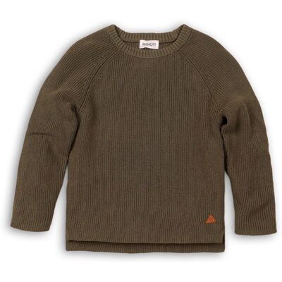 sveter chlapčenský, Minoti, BRO 6, khaki - 68/80 6-12m sveter chlapčenský, Minoti, BRO 6, khaki - 68/80 6-12m