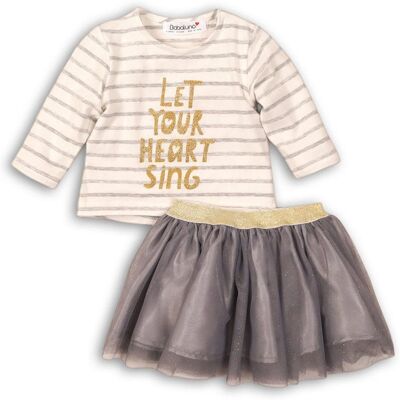 Dievčenské set, tričko a sukňa TUTU, Minoti, SWAN 2, holka - 80/86 12-18m Dievčenské set, tričko a sukňa TUTU, Minoti, SWAN 2, holka - 80/86 12-18m