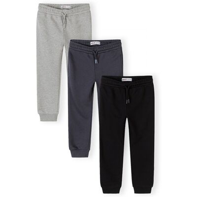 Tepláky slim-fit s elastickým pásom a sťahovacou šnúrkou 3pack Minoti 29FLEECE287 - 134/140 9/10let Tepláky slim-fit s elastickým pásom a sťahovacou šnúrkou 3pack Minoti 29FLEECE287 - 134/140 9/10let
