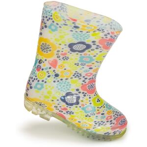 Dievčenské čižmy z PVC - kvetinová potlač, Pidilidi, PL0038-13, biela - 22 Dievčenské čižmy z PVC - kvetinová potlač, Pidilidi, PL0038-13, biela - 22