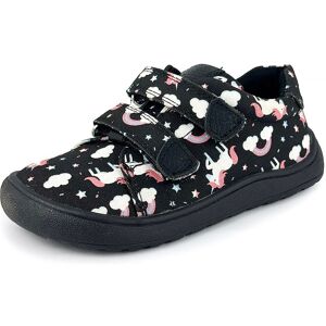 Dievčenské barefoot tenisky KORO BLACK UNI Protetika jednorožce čierne - 21 Dievčenské barefoot tenisky KORO BLACK UNI Protetika jednorožce čierne - 21
