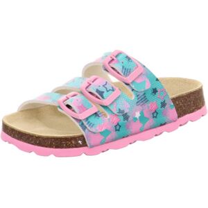Dievčenské korkové šľapky Superfit FOOTBAD Light Green/Multicolored 1-800113-7520 - 33 Dievčenské korkové šľapky Superfit FOOTBAD Light Green/Multicolored 1-800113-7520 - 33