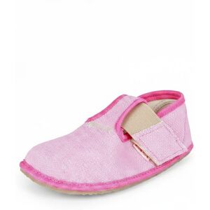 Dievčenské papuče Barefoot Pegres, BF01 textil, ružová - 25 Dievčenské papuče Barefoot Pegres, BF01 textil, ružová - 25