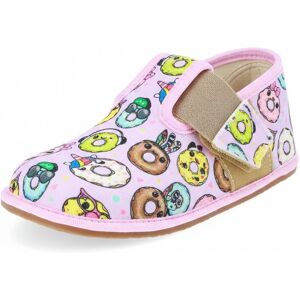 Dievčenské papuče Barefoot Pegres, BF01 Donut, ružové - 25 Dievčenské papuče Barefoot Pegres, BF01 Donut, ružové - 25
