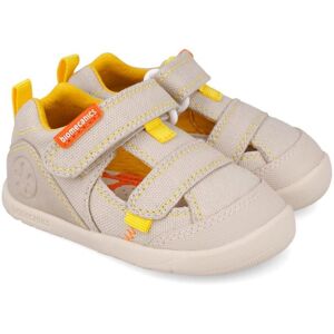 Detské barefoot sandále LONA BASICA BEIGE Y AMARILLO Biomecanics 262191-C891 - 23 Detské barefoot sandále LONA BASICA BEIGE Y AMARILLO Biomecanics 262191-C891 - 23