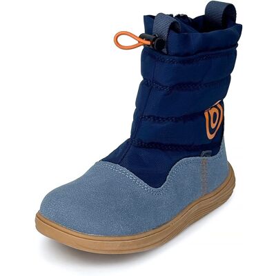 Chlapčenské zimné barefoot topánky s membránou Bugga RUBA Blue B00197-04 - 25 Chlapčenské zimné barefoot topánky s membránou Bugga RUBA Blue B00197-04 - 25