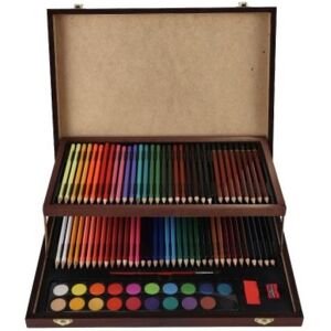 Teddies Sada na maľovanie - Art box kreatívna sada 91ks v drevenom kufríku Teddies Sada na maľovanie - Art box kreatívna sada 91ks v drevenom kufríku