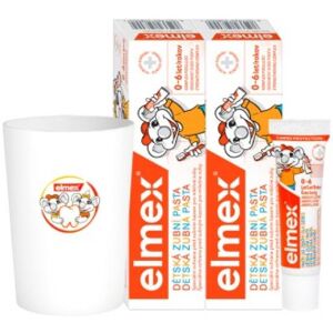 Elmex Detská zubná pasta 2x50ml + pohárik + vzorka zubnej pasty Elmex Detská zubná pasta 2x50ml + pohárik + vzorka zubnej pasty
