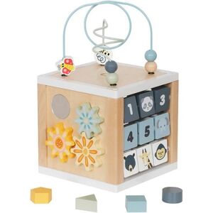 Drevená multifunkčná kocka Safari Montessori Baby Mix Drevená multifunkčná kocka Safari Montessori Baby Mix