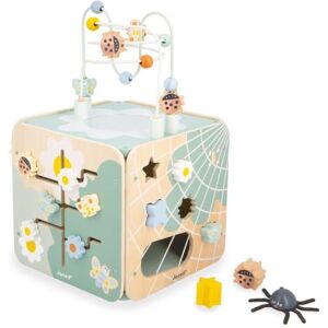 Janod Sweet Cocoon Drevená didaktická kocka s motorickým labyrintom Záhrada Janod Sweet Cocoon Drevená didaktická kocka s motorickým labyrintom Záhrada