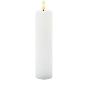 SIRIUS LED sviečka z pravého vosku Sille, biela, Ø 5 × 20 cm, dobíjacia SIRIUS LED sviečka z pravého vosku Sille, biela, Ø 5 × 20 cm, dobíjacia