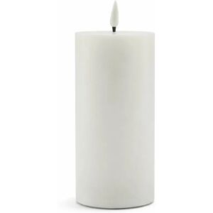 DECOLED LED sviečka na batérie z pravého vosku 7,5 × 15 cm, biela, 2× AA DECOLED LED sviečka na batérie z pravého vosku 7,5 × 15 cm, biela, 2× AA