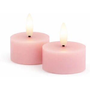 SIRIUS Sada LED čajových sviečok na batérie Sille Tealight, Ø 4,5 × 2,2 cm, svetlo ružová, z pravého vosku, balenie 2 ks SIRIUS Sada LED čajových sviečok na batérie Sille Tealight, Ø 4,5 × 2,2 cm, svetlo ružová, z pravého vosku, balenie 2 ks