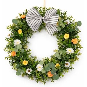 DECOLED Veľkonočný veniec na dvere 39 cm, plastový, vonkajší DECOLED Veľkonočný veniec na dvere 39 cm, plastový, vonkajší