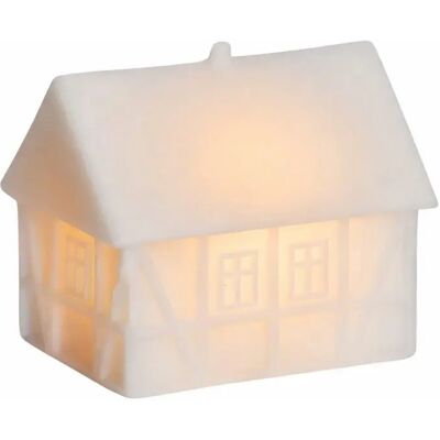 SIRIUS LED svietiaci domček na hranie Kodaň 9 × 6 × 8 cm keramický, teplá biela, biely, SIRIUS LED svietiaci domček na hranie Kodaň 9 × 6 × 8 cm keramický, teplá biela, biely,