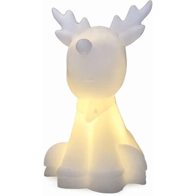 SIRIUS LED svietiaci sob Naja na voskové batérie CR2450, výška 11,6 cm, biely SIRIUS LED svietiaci sob Naja na voskové batérie CR2450, výška 11,6 cm, biely