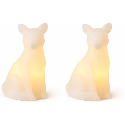 SIRIUS LED sviečky z pravého vosku pre baterky fox, biele, sada 2 ks, 10 cm, CR2032 SIRIUS LED sviečky z pravého vosku pre baterky fox, biele, sada 2 ks, 10 cm, CR2032