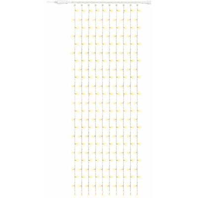 DECOLED Easy Fix LED svetelný záves vonkajší 100 × 300 cm, teplá biela, 300 LED, biely kábel IP67, predĺženie DECOLED Easy Fix LED svetelný záves vonkajší 100 × 300 cm, teplá biela, 300 LED, biely kábel IP67, predĺženie