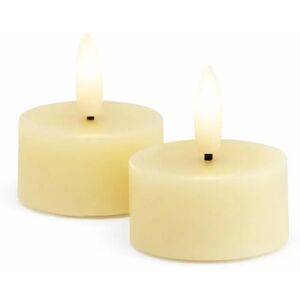 SIRIUS Sada LED čajových sviečok na batérie Sille Tealight, Ø 4,5 × 2,2 cm, jemne žltá, z pravého vosku, balenie 2 ks SIRIUS Sada LED čajových sviečok na batérie Sille Tealight, Ø 4,5 × 2,2 cm, jemne žltá, z pravého vosku, balenie 2 ks