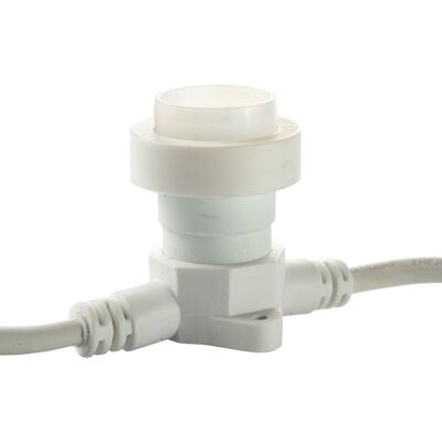 DECOLED Objímka pre žiarovky s päticou E27, 0,3 m, 1 pätica, IP67, biela DECOLED Objímka pre žiarovky s päticou E27, 0,3 m, 1 pätica, IP67, biela