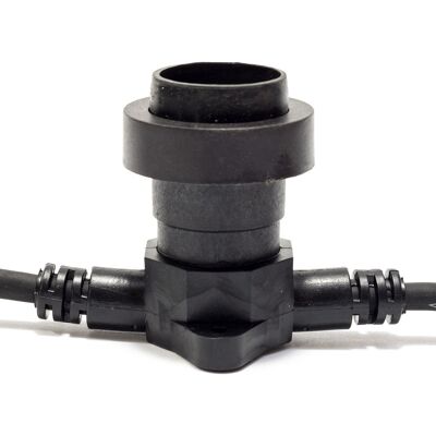 DECOLED Objímka pre žiarovky s päticou E27, 0,3 m, 1 pätica, IP67, čierna DECOLED Objímka pre žiarovky s päticou E27, 0,3 m, 1 pätica, IP67, čierna