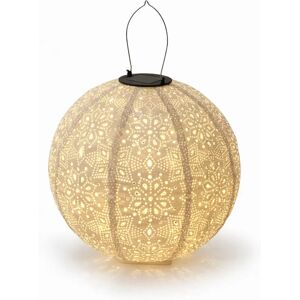 DECOLED LED svietidlo solárne biele vonkajšie 30 cm, teplá biela, textilný papier DECOLED LED svietidlo solárne biele vonkajšie 30 cm, teplá biela, textilný papier