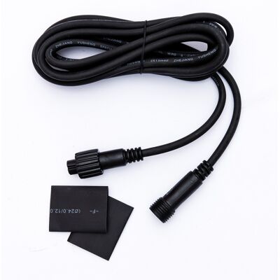 DECOLED Predlžovací kábel Easy Fix 3 m, čierny, IP67 DECOLED Predlžovací kábel Easy Fix 3 m, čierny, IP67