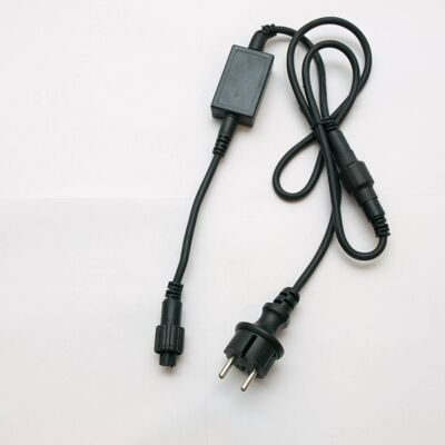 DECOLED Napájací kábel Easy Fix outdoor 2 m, oddeliteľný AC/DC, IP67, čierny DECOLED Napájací kábel Easy Fix outdoor 2 m, oddeliteľný AC/DC, IP67, čierny