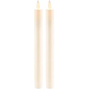 SIRIUS Vysoká LED sviečka z pravého vosku Sara, mandľová, 2 × 25 cm, 2 × AAA, balenie 2 ks SIRIUS Vysoká LED sviečka z pravého vosku Sara, mandľová, 2 × 25 cm, 2 × AAA, balenie 2 ks