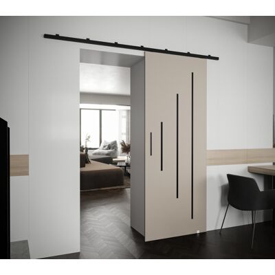 Posuvné dvere s čiernym úchytom PERDITA 3 - 70 cm, kašmír Posuvné dvere s čiernym úchytom PERDITA 3 - 70 cm, kašmír