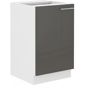 VENETI Dolná drezová skrinka LAJLA - šírka 50 cm, šedá / biela VENETI Dolná drezová skrinka LAJLA - šírka 50 cm, šedá / biela