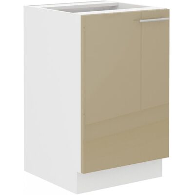 VENETI Dolná drezová skrinka LAJLA - šírka 50 cm, cappucino / biela VENETI Dolná drezová skrinka LAJLA - šírka 50 cm, cappucino / biela