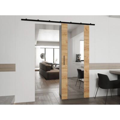 Interiérové zrkadlové posuvné dvere CONROE 2 - 70 cm, dub kraft Interiérové zrkadlové posuvné dvere CONROE 2 - 70 cm, dub kraft