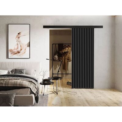 Posuvné interiérové dvere MIDLAND - 70 cm, antracitové / čierne Posuvné interiérové dvere MIDLAND - 70 cm, antracitové / čierne