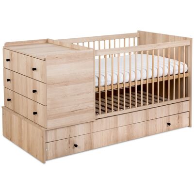 Detská postieľka 80x120 CORNY - buk Detská postieľka 80x120 CORNY - buk