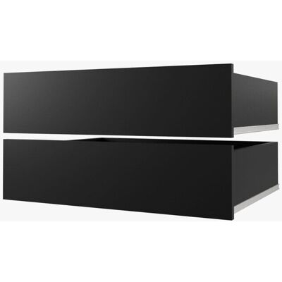 Set 2 šuplíkov UNI do skríň š. 250 cm - čierny Set 2 šuplíkov UNI do skríň š. 250 cm - čierny