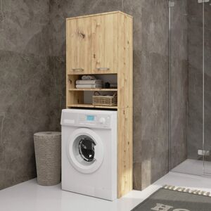 VENETI Kúpeľňová skrinka nad práčku MERALYA - dub artisan VENETI Kúpeľňová skrinka nad práčku MERALYA - dub artisan